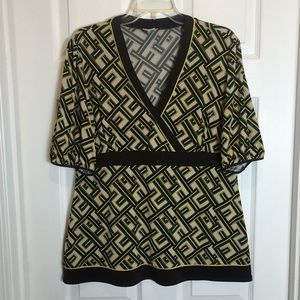 Loft  Short Sleeve Blouse   Size XL